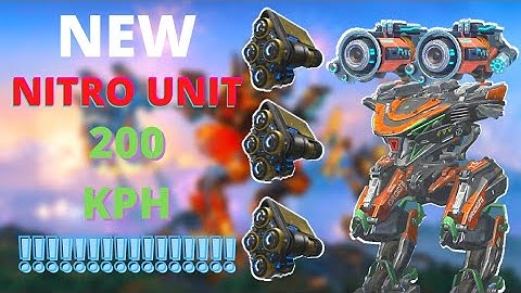 Orochi Devastator With New Nitro Unit- War Robots Test Server Gameplay WR