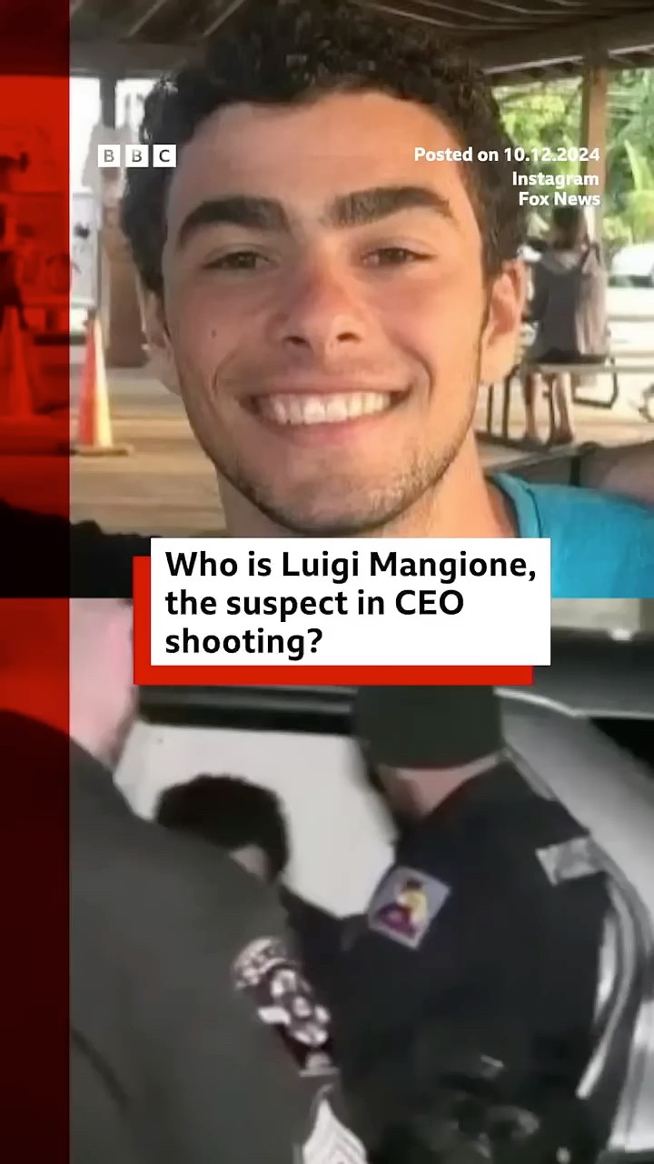 Who is Luigi Mangione, the suspect in CEO shooting? #LuigiMangione #NewYorkCity #BBCNews