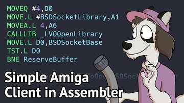 Building a simple Amiga network client...in assembler?!?