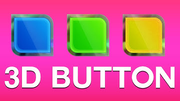How To make 3d Buttons In Photoshop Game Ui Buttons Tutorials For Begginers