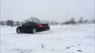 Infiniti G35 Coupe Drifting in Snow