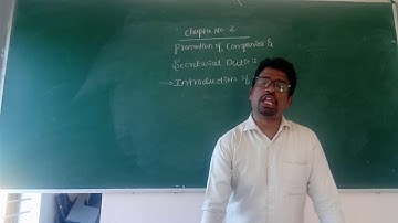 Bcom 3rd sem secretarial practice chapter 2 promotion of company and secretarial duties part 1