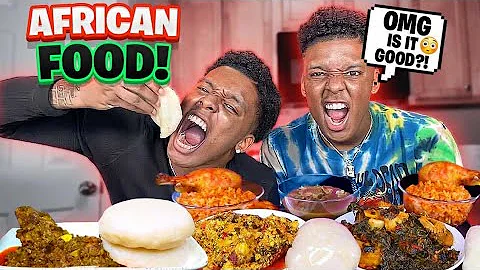 FUFU, EGUSI STEW, CASSAVA LEAVES AND GOAT PEPPER SOUP MUKBANG | AFRICAN FOOD MUKBANG