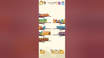 Bird sort calar game leval 1240 #leveldesign #colorgame #gaming #colorconcept #gameplay #funny #bird