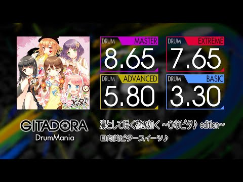 【GITADORA】 凛として咲く花の如く ～ひなビタ♪ edition～ (MASTER ~ BASIC) Drum