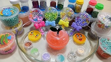 Mixing Random Things Into Clear Slime - Most Satisfying Slime Videos 3 !! Alex Slime