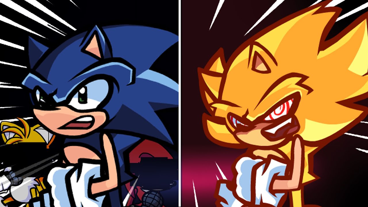 Friday Night Funkin' Schizomania Song! (Phantasm Remix) | FNF Mod [HARD] | Sonic vs Fleetway