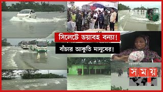 সারাদিনের সার্বিক বন্যা পরিস্থিতি: কেমন আছে সিলেটবাসী? | Sylhet Floods Update News | Flood In BD screenshot 4