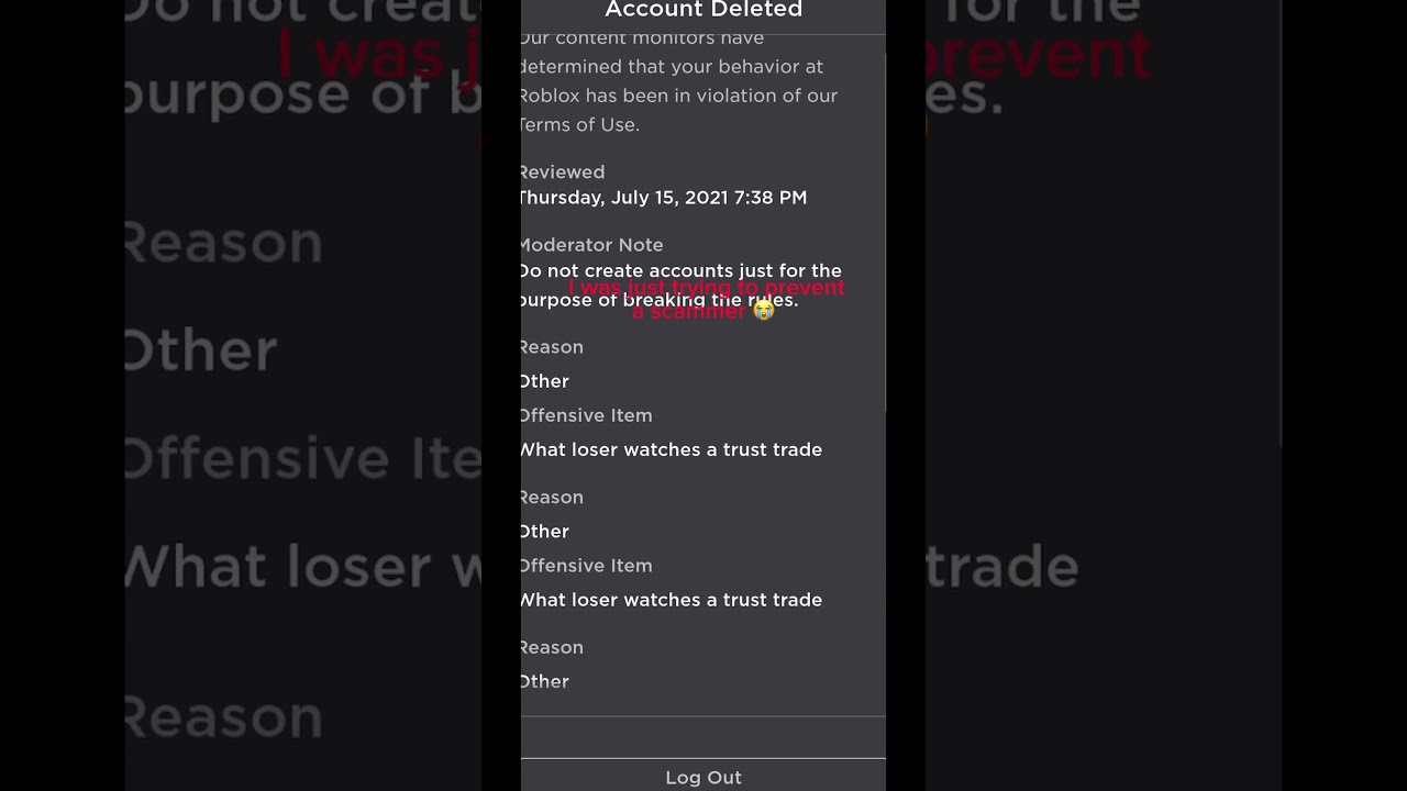 I Got Banned From Roblox AGAIN How To Get Unbanned
