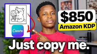 How I Create Colouring Books in Canva for Amazon KDP