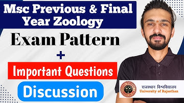 Rajasthan University || Msc Zoology Exam Pattern Discuss | By Dadhich Sir