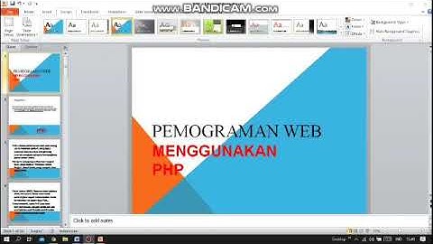 Penjelasan PHP dasar dalam Pemrograman Web
