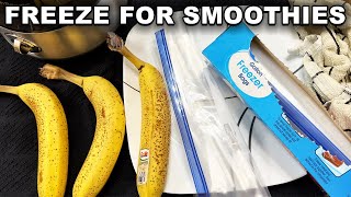 How To Freeze Bananas For Smoothies