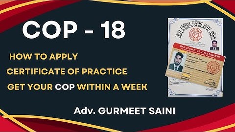 How to fill the Declaration Form in the Bar Council of Uttar Pradesh|How to apply for COP |AIBE-18