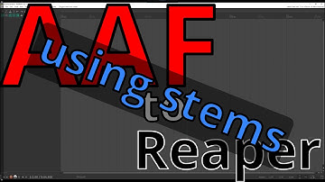How to import AAF file to Reaper using stems