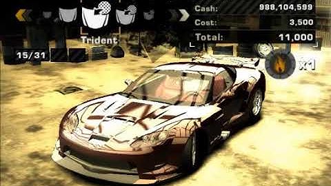 Need For Speed Most Wanted 2005 How to Make Cross Corvette