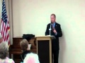 Terry frederick speaking at green valley tea party