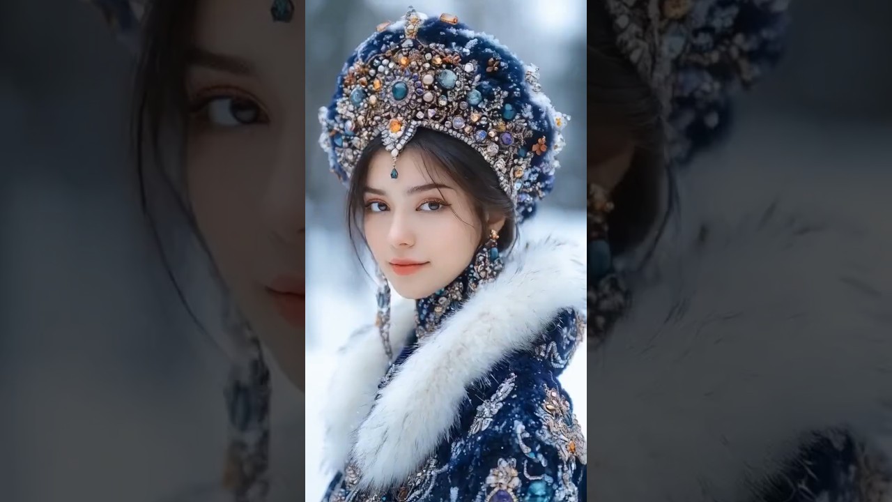 Elegance in Jewels: Exquisite Winter Ensemble 