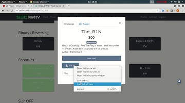 [Writeup] SECARMY CTF 2.0 - The_B1N