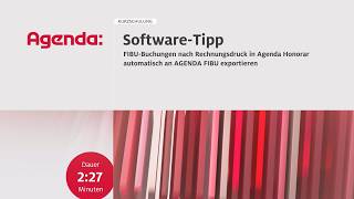 Automatisches Erzeugen von FIBU-Buchungen – Office-Management | Agenda-Software-Tipp