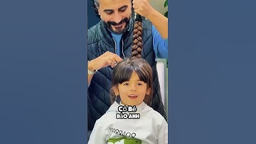 người thợ cắt tóc bí mật cắt tóc của cô bé #shorts