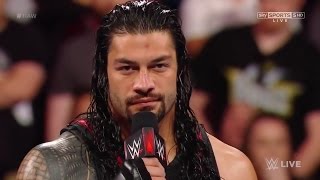 Roman Reigns addressed The Undertaker's defeat "This is my yard now" - WWE RAW 3 April 2017
