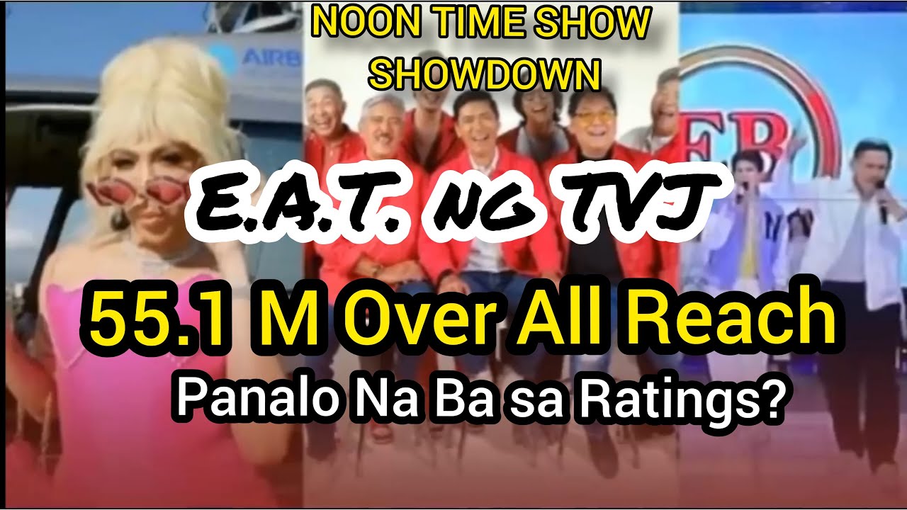Legit Dabarkads on Top, Lets EAT Its Showtime Eat Bulaga Ratings