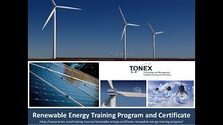 Renewable energy training program and certificate