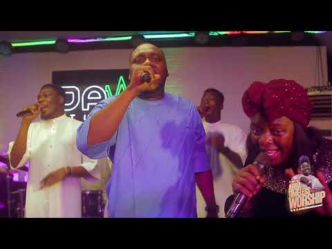 Dotvocalz ministering at 21 Days of Abba Timeless Worship