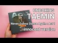 태민  TAEMIN -Never Gonna Dance Again : Act 1 Album Unboxing Vol.3 INNOCENT VERSION-