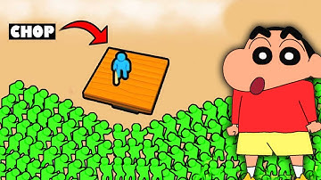 CHOP and SHINCHAN SURVIVING Zombies on RAFT | Zombie Apocalypse in ZOMBIE RAFT Franklin