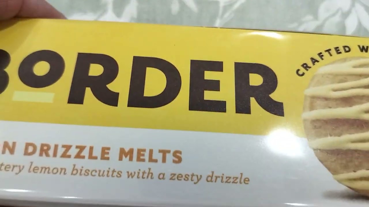 One Minute Biscuit: Border Lemon Drizzle Melts
