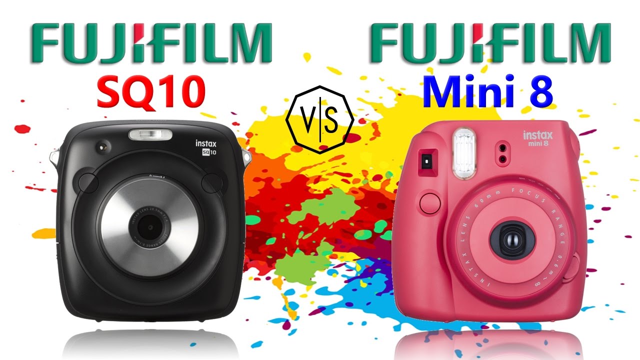 Fujifilm Instax SQUARE SQ10 vs Fujifilm Instax Mini 8 - YouTube