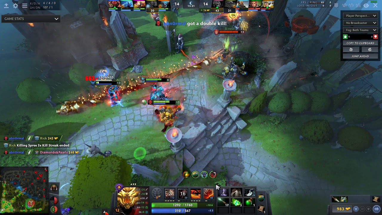 Dota 2 AXE Rampage with 5 culling blades!