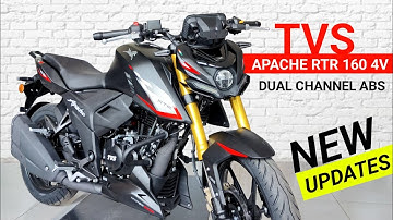2025 Tvs Apache RTR 160 4V TFT Display | TVS Apache RTR 160 4V TFT Display Black Colour | Price 