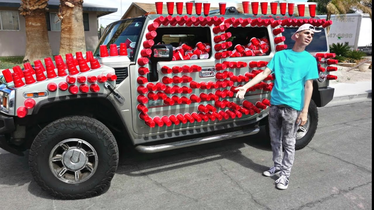10,000 RED CUPS ON CAR PRANK!!! YouTube 10,000 RED CUPS ON CAR PRANK!!! YouTube