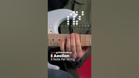 E Aeolian Scale (3 Note Per String) #guitarlessons