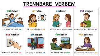 Separable Verbs in German Made Easy 🇩🇪 | Learn German A1–A2 with Pictures