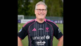 Keir Starmer gets covered in Seaman, the legendary England goalkeeper David Seaman