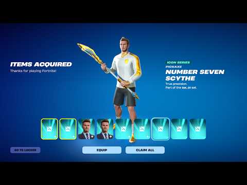 NEW Fortnite X David Beckham Cosmetics Showcase!