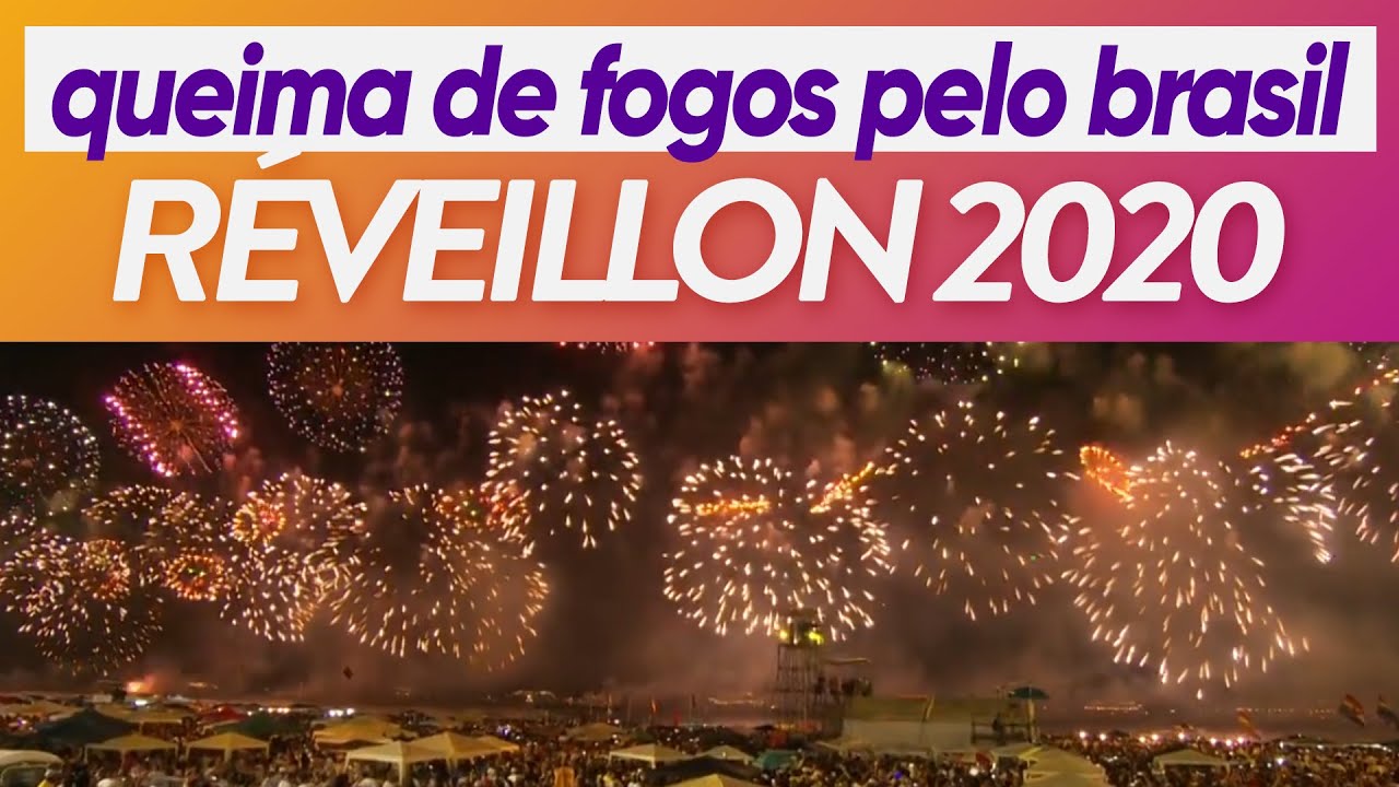 RÉVEILLON 2020: Queima de fogos em Copacabana e pelo Brasil // TV Globo