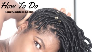 How To Do Faux Goddess Locs screenshot 4