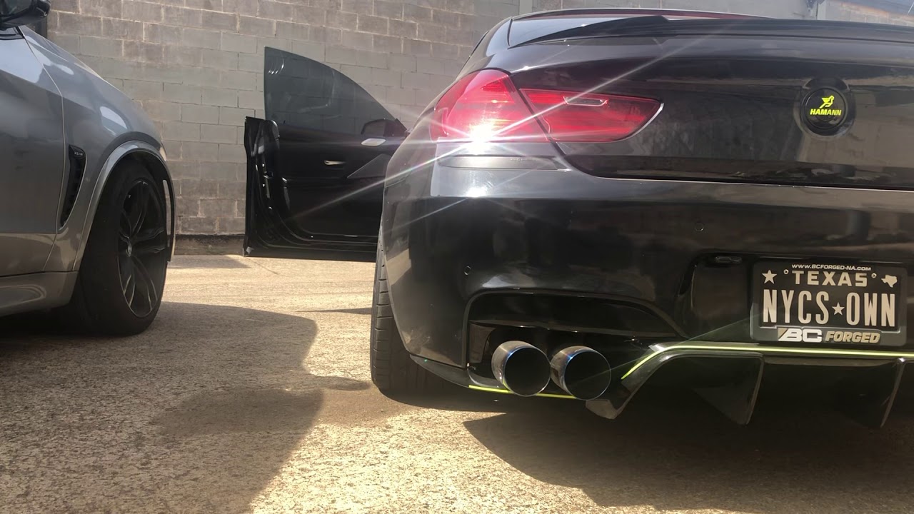 BMW 650i Gran Coupe Downpipes, Megan Supremo Exhaust - YouTube