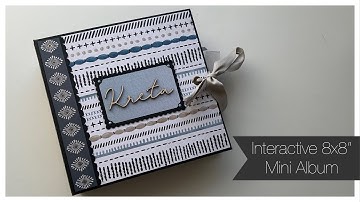 Interactive 8x8" Mini album - Project share - Vacation album/travel alum/recollections/greece