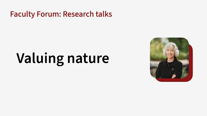 Gretchen C. Daily: Valuing nature for transformation