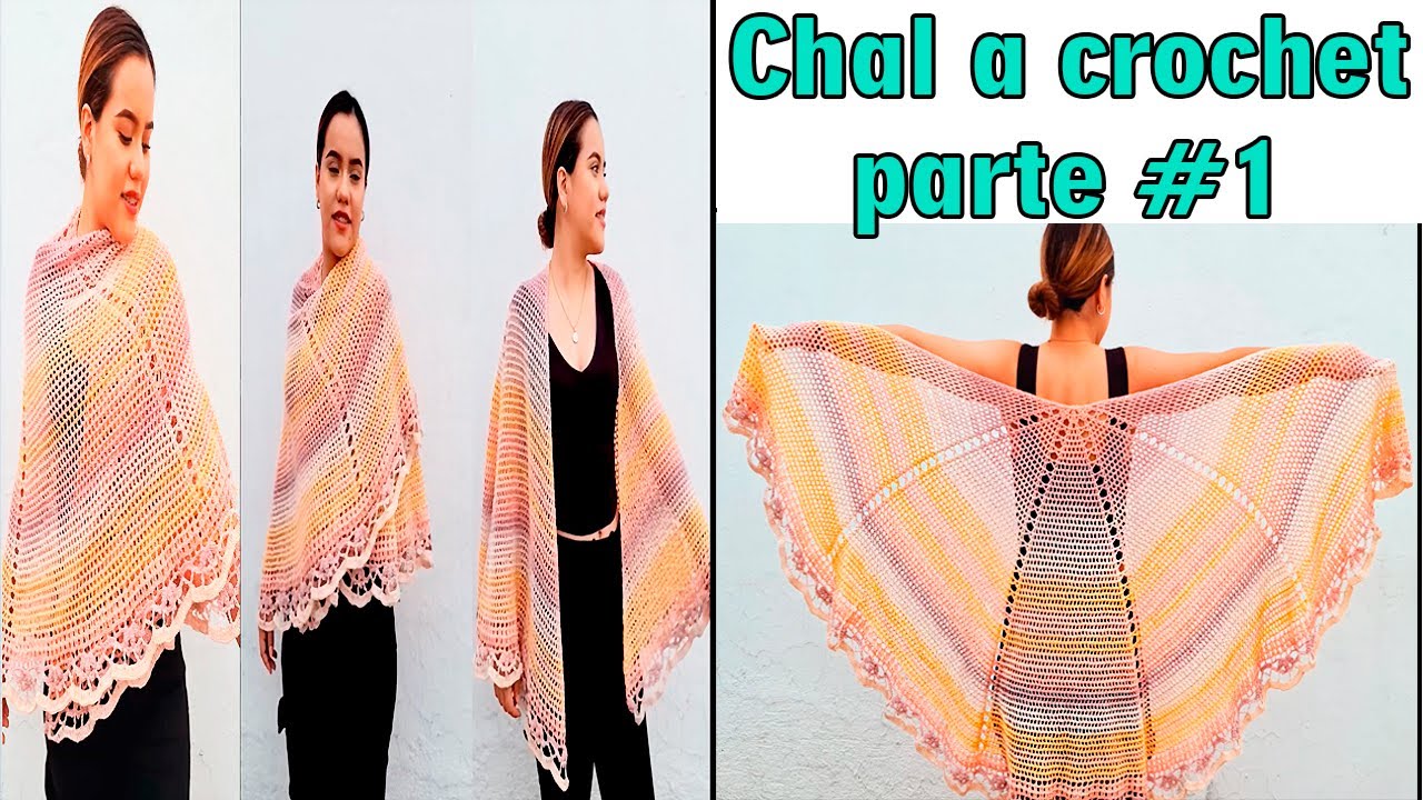 «Как связать крючком накидку-шаль», часть 1 | Всё о вязании крючком