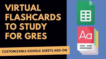 Virtual Flashcards for Studying Vocabulary with Google Sheets