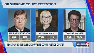 Reaction to 1st ever OK Supreme Court justice ouster