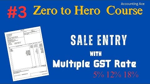 #3 Tally prime - Create Sales Invoice with Multiple GST rate and multiple mode of receipt | #sale