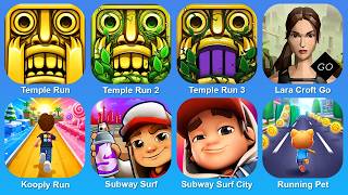 Temple Run,Temple Run 2,Temple Run 3,Lara Croft Go,Kooply Run,Subway Surf,Subway Surf City screenshot 2